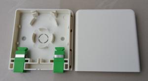 China ABS Fibre Optic Faceplate 2 Port  For Telecommunication Networks on sale