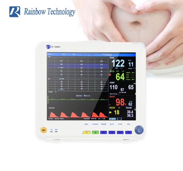 Cheap Multi Parameter Maternal Fetal Monitor Optional Mobile Cart For Pregnant for sale