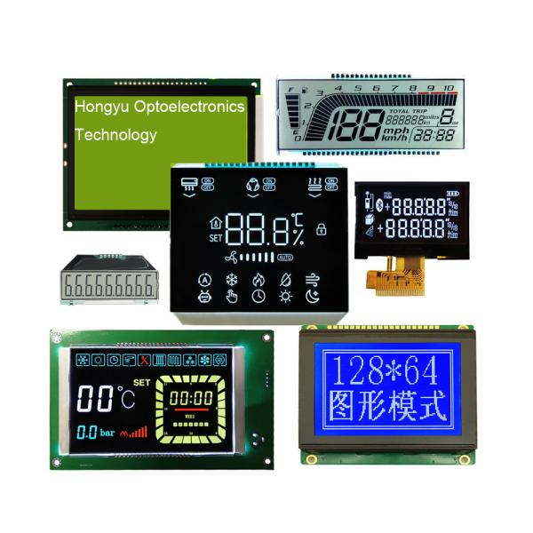 Cheap LCM Custom LCD Displays Segment Code Screen 1 Inch With Backlight for sale