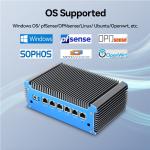 6 RJ45 Ethernet Soft Router PC With DDR4 Up To 8G And Intel Celeron 3865U