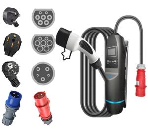 China CE/FCC/RoHS Certified Portable EV Charger 110V-450V With 1 Year Warranty on sale