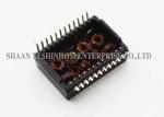 Quad Port Ethernet Isolation Module Surface Mountable High Performance