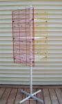 Colorful 4 - Way Metal Display Racks Rotating Gridwall Display Racks With Metal