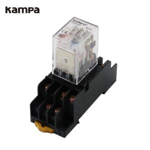 China 12VDC MY3NJ HH53P General Purpose Power Relays Electromagnetic 3NO3NC 11 PIN LED with base on sale