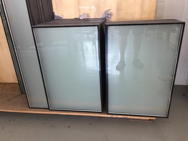 Cheap Tempered  Insulated Glass with Acid Etched Glass on one side for sale