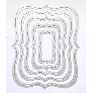 Best DIY rectangular scrapbook Die rectangular geometry Rectangular embossed document 3943 wholesale
