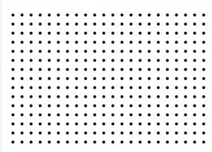 Dot Pattern Resolution Test Chart Testing Chromatic Aberration / SMIA TV Distortion