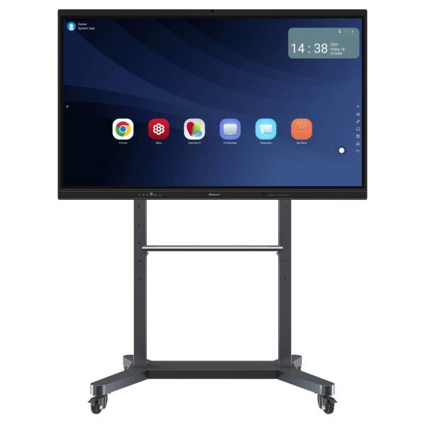 Cheap Interactive Touch Screen Monitor 75 Inch Android Computer Wifi Bluetooth Hotspot Remote Control Multi User Internet For Classroom Office Meeting Room for sale