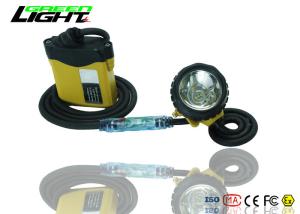 Super Bright Rechargeable Led Headlamp , IP68 Miners Cap Lamp With Cable Light