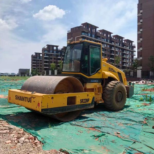 Cheap Shantui SR22 Uesd Road Roller Compaction Width 2140mm For Road Construction for sale