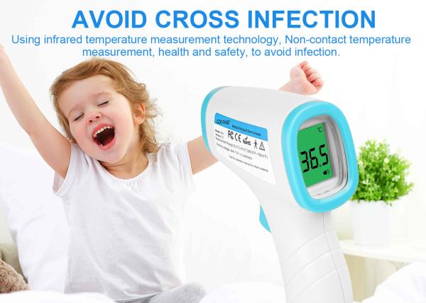 Cheap IR Infrared Digital Non Contact Thermometer Gun With Three Color LCD Screen for sale