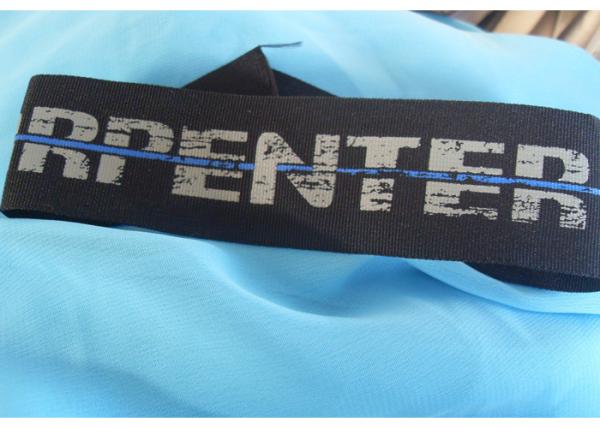 Cheap Durable Screen Printing Tagless Labels , Custom Printed Fabric Labels For Clothes / Hat for sale