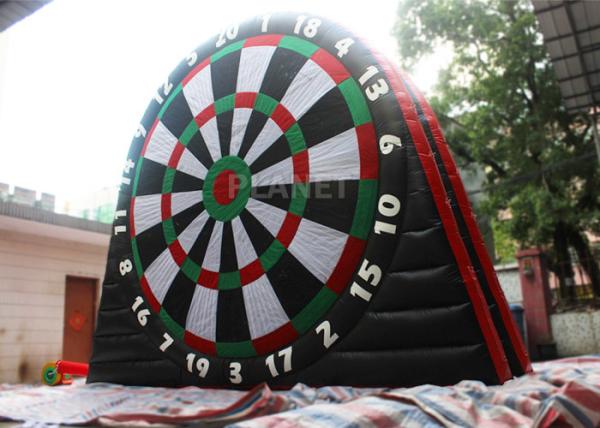 Cheap Customized Inflatable Foot Dart Board Logo Printing With Sticky Balls for sale
