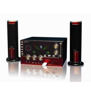 multimedia 2.1 home theater speaker with usb/sd function one year warranty