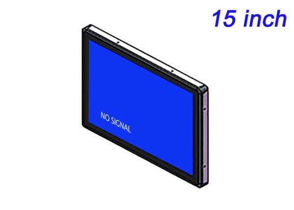 Cheap 15-Inch Embedded Monitor for Security Systems, Transportation Displays, Process Monitoring, and Public Information Panels for sale