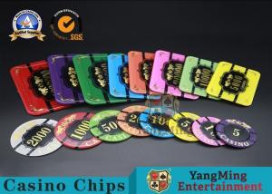 Best Square Crystal Acrylic Poker Chips With Custom Logo / Super Touch Texture Poker Plaque wholesale