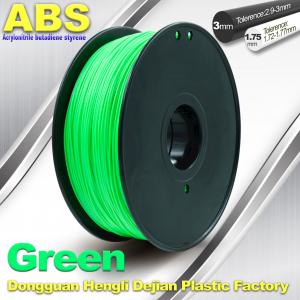 Best Customized Green1.75mm / 3.0mm 1.0KgG / roll ABS 3D Printer Filament wholesale