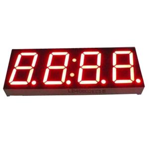 Best Common Cathode Polarity LED Clock Display with Aluminum Frame in Grey/Black Face Colour wholesale