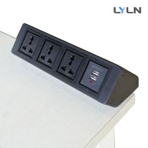 China CE Approved Removable Desk Outlets With Power Socket & AV Connection on sale