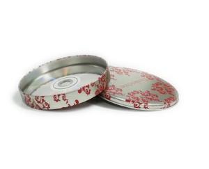 custom printed CD tin container with step lid
