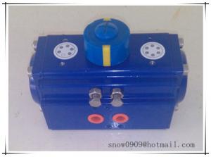 China epoxy coated rack and pinion pneumatic rotary valve actuator cylinder on sale