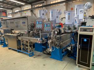 China Auto Copper Wire Extruder Machine With Double Layer Cooling Device on sale