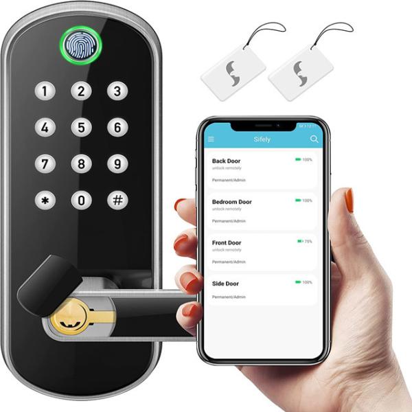 Cheap Waterproof Wifi Electrical Digital Tuya Smart Locks Fingerprint Smart Door Lock for sale