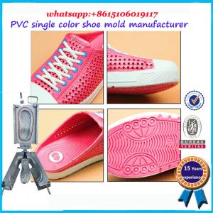 Best 2 Colors PVC Shoe Mold Customized Design 25 - 49 Wide Size Range wholesale
