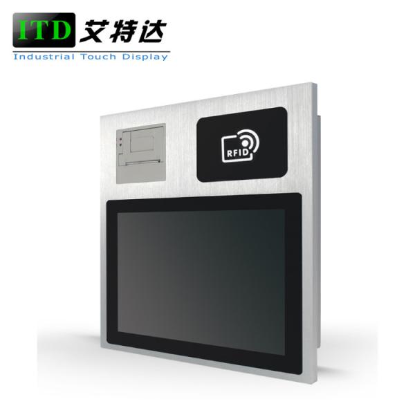 Cheap IP65 Embedded Touch Screen Rugged Panel Computer For Kitchen Easy To Clean for sale