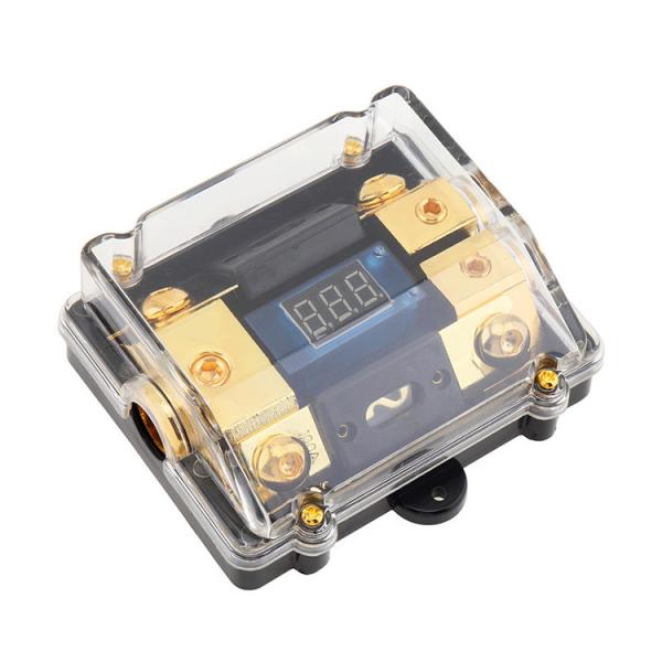 Cheap 2 Way Distribution Block Car Audio Stereo Digital LED Display ANL Fuse Holder for sale