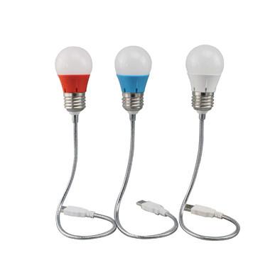 Cheap Promotional LED USB Lighting Bulb Random Bending Bulb Logo Customized for sale