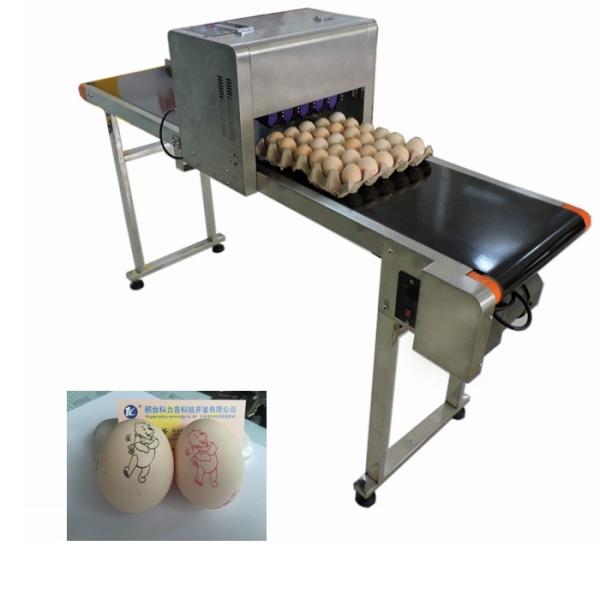 Cheap Egg Automatic Batch Coding Machine Printing 120000 Characters Per Hour for sale