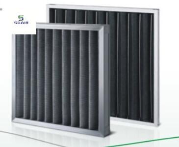 Cheap Galvanized Mesh Aluminum Mesh Activated Carbon Pleated Air Filter Can Be Folded for sale