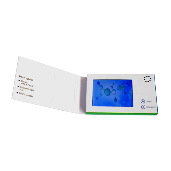 Cheap USB Port LCD Video Business Cards 128MB-8GB Memory CMYK / Matte Lamination Printing for sale