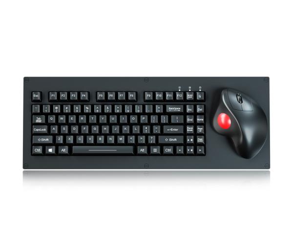 Cheap IP54 Waterproof Mechanical Keyboard With Trackball Mouse for sale