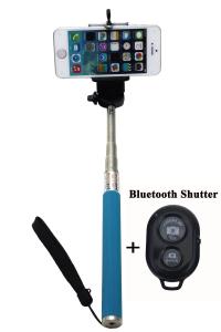 Handheld monopod with remote for ios 4.0 / android 3.0 Smartphone Bracket