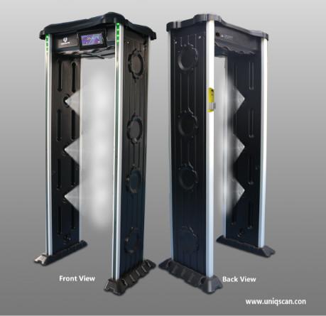 Cheap Security Check IP65 Walk Through Metal Detector With Temperature Sensor for sale