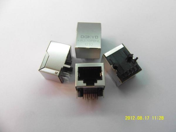 Cheap IEEE 802.3 Single Port 8P8C RJ45 connector with 100 BASE-TX Filter for Computer for sale
