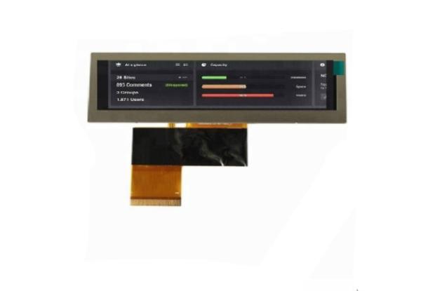 Cheap 3.8 Inch TFT LCD Module 480 * 72 Bar Type Stretched With 40 Pins RGB Interface  for sale