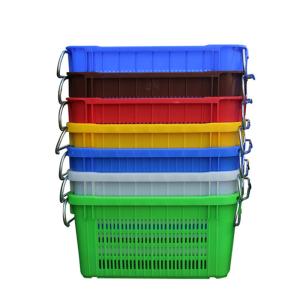 Foldable Eco-Friendly Plastic Crate Customizable for Harvesting and Sale of Produce
