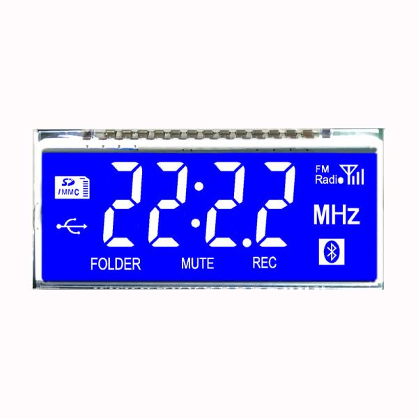 Cheap 2.6inch FSTN LCD Segment Display Thermostat Black Background for sale