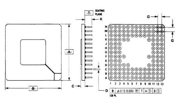 Cheap Integrated Circuit Chip ENHANCED 32-BIT MICROPROCESSOR  MC68030RC16B/25A MOTOROLA  PGA  for sale