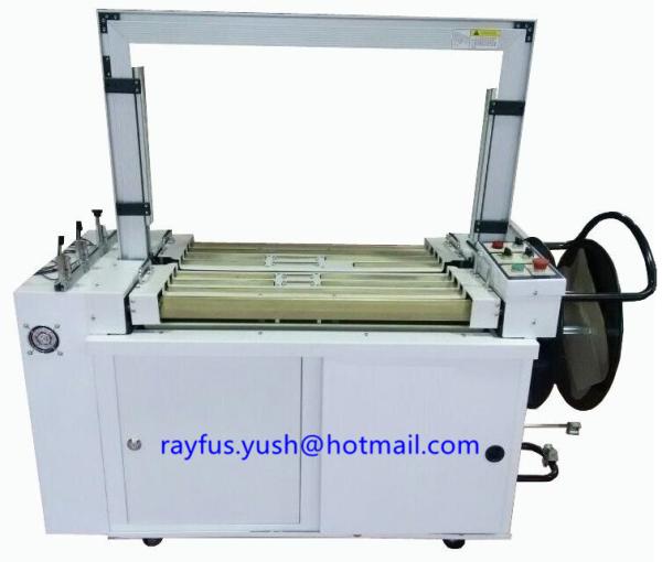 Cheap Inline Box Erector Machine / Manual Semi Automatic Box Strapping Machine for sale