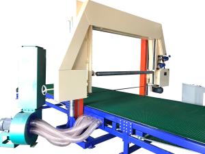 China Horizontal Splitting EPE Foam Block Cutting Machine Soft Belt Conveyor Suction Slices on sale