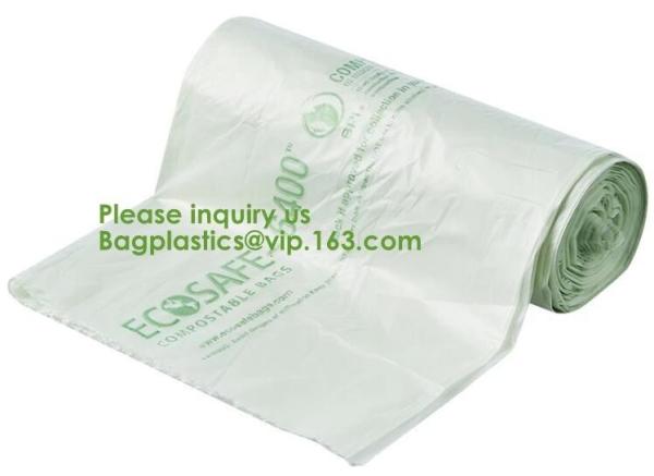 Cheap cornstarch made 100% biodegradable compostable custom printed t-shirt plastic bag with own logo,ecofriendly packaging ba for sale