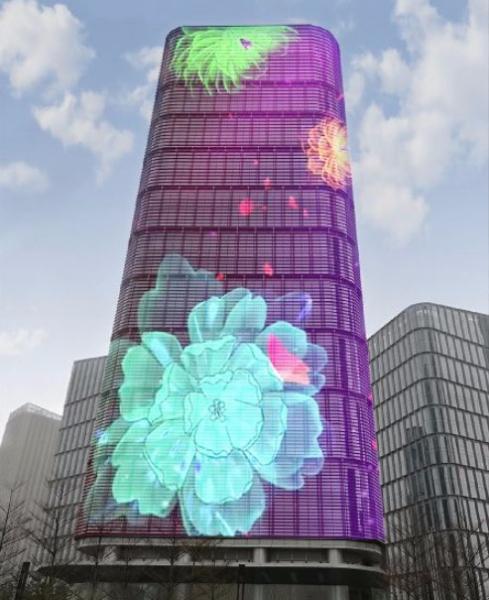 Cheap Led Screen Display Full Color LED Mesh Screen Flexible Led Curtain Display for sale