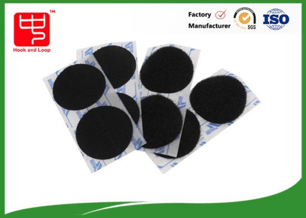 Cheap Acrylic Glue Custom Patches Black Color Soft Loop 25 * 25mm for sale