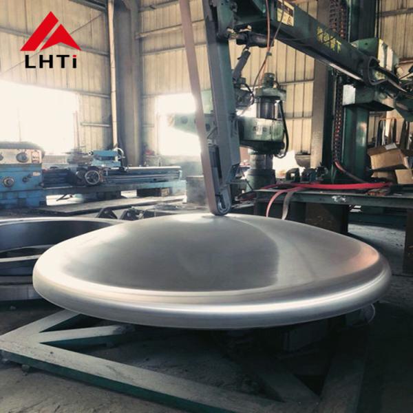 Cheap ANSI Grade 2 Titanium Torispherical Dish End Sandblasting for sale