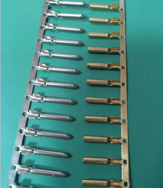 Cheap Custom Precision Brass Stamping Parts Terminal Lugs Pin For Cable Connector for sale