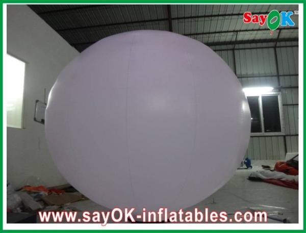 Cheap 2 meter Inflatable Lighting Decoration , Inflatable Light Balloon with Ground Ball for sale